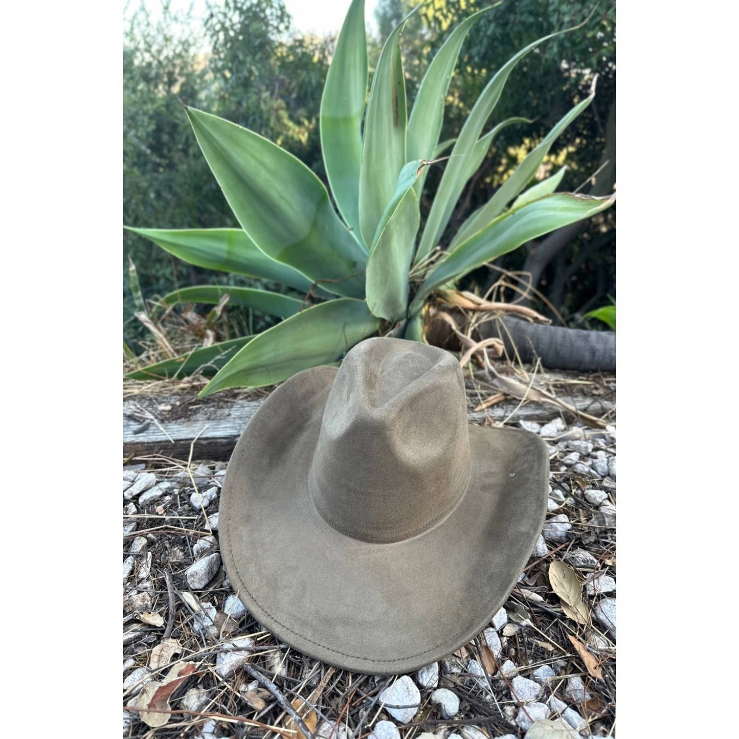 Best seller!!  Fashion Vegan suede cowboy hat : CAMEL / ONE SIZE