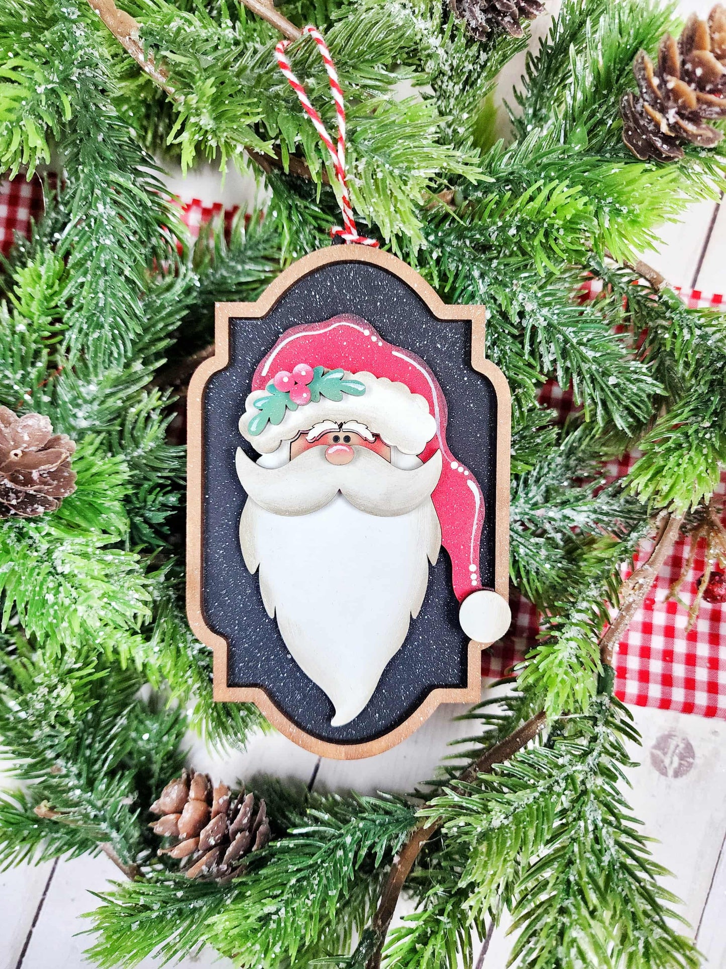Vintage Santa Ornaments
