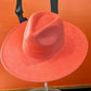 Best seller Fashion Classic Wide Brim Suede Premium  Hat : Hot Pink / ONE SIZE