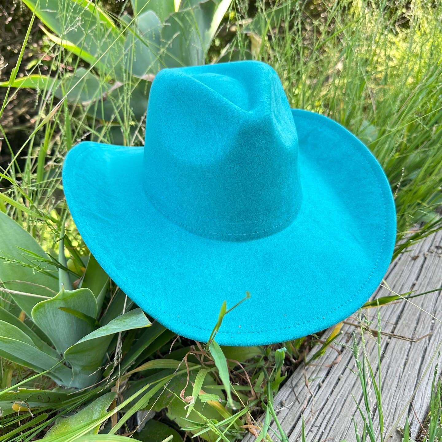 Best seller!!  Fashion Vegan suede cowboy hat : OLIVE / ONE SIZE