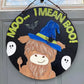 Moo...I Mean Boo! 20" 3D Door Hanger