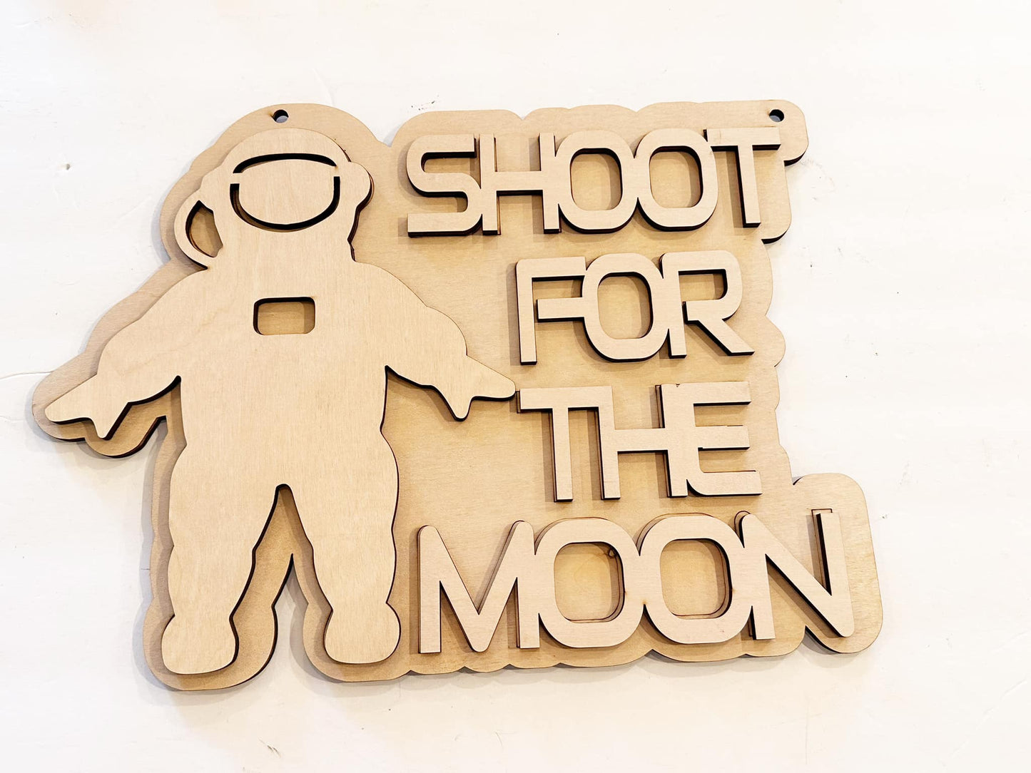 Kids Shoot for the Moon Door Hanger