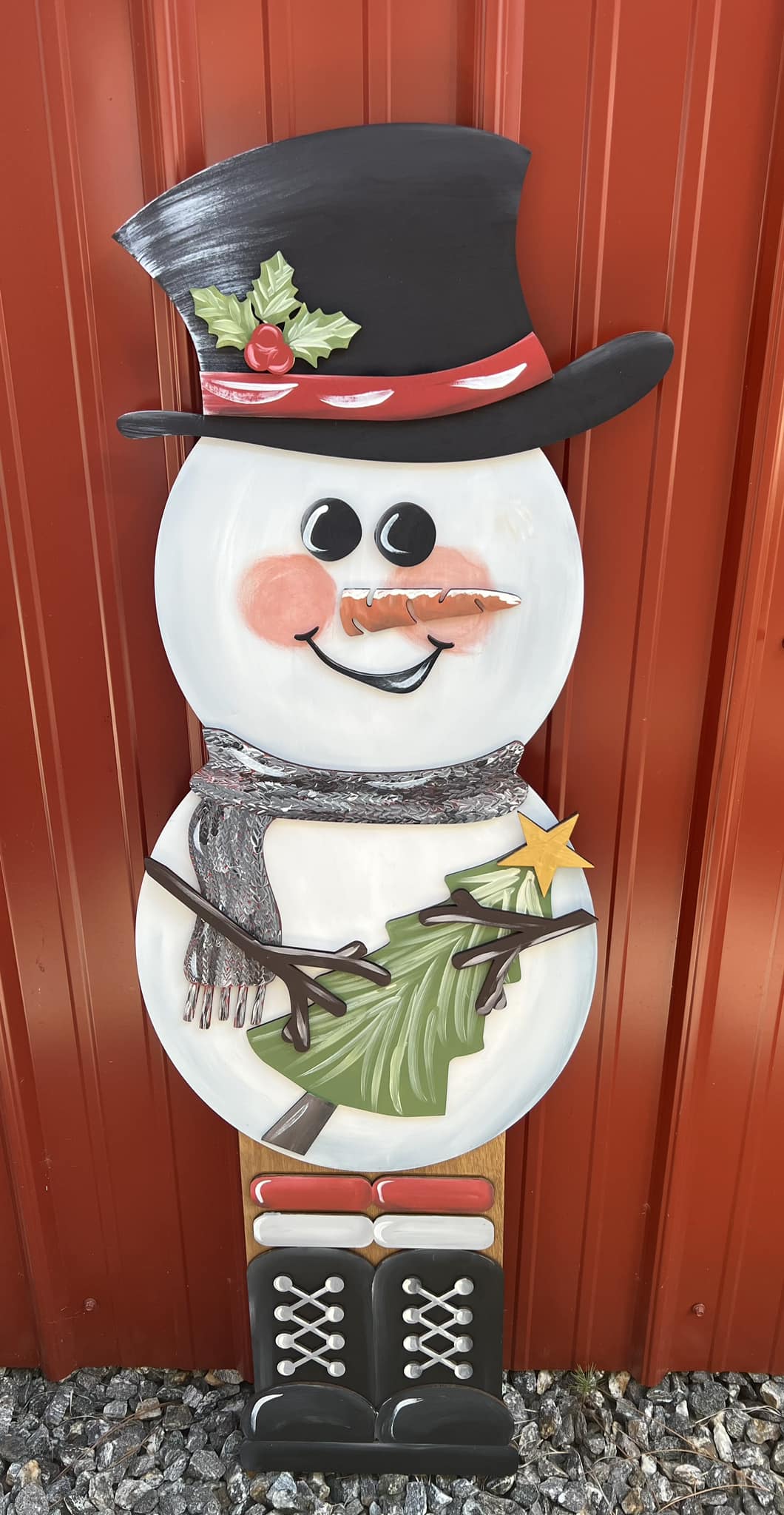 Snowman Porch Leaner