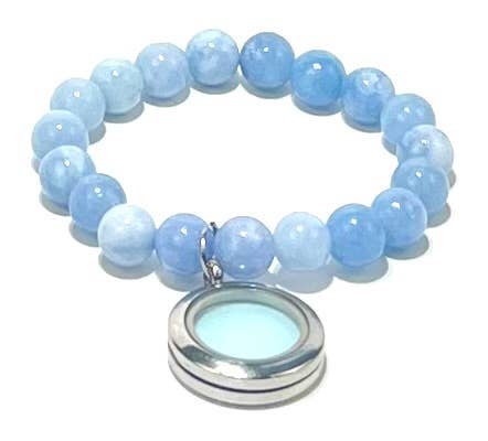 Pinch Me Therapy Dough - Charm  Bracelet - Aquamarine