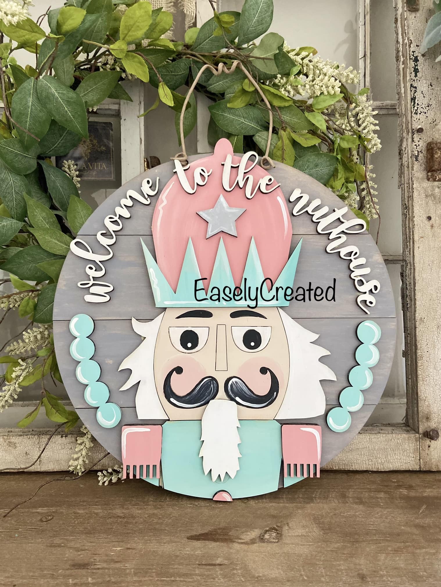 Nutcracker Door hanger 20" Planks and Paint DIY & Boutique