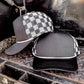 Checkered Mesh Back Cap: Orange/ White