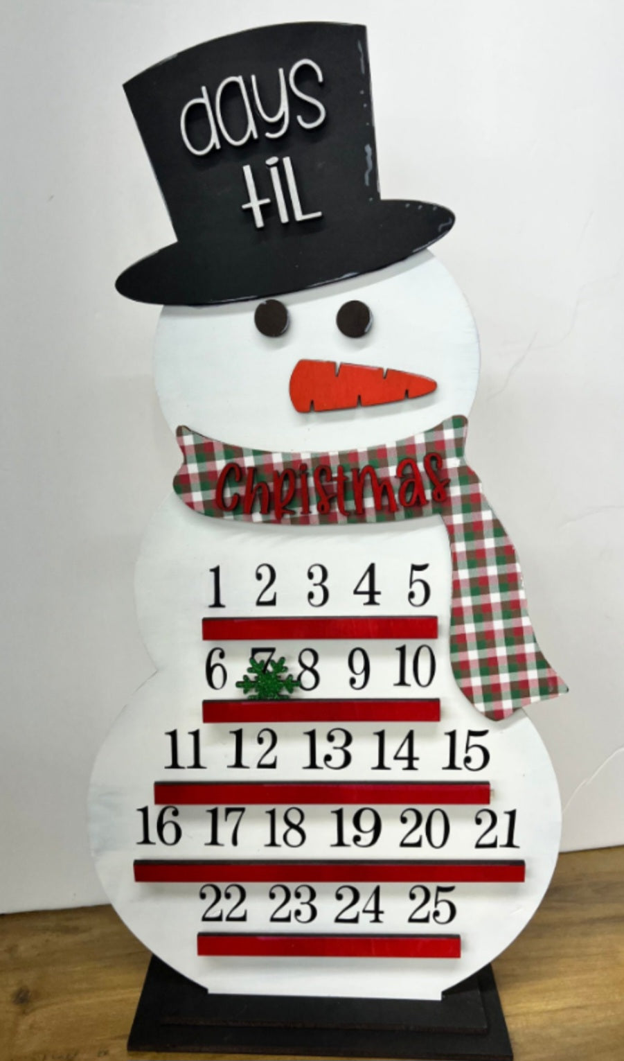 Snowman Tabletop Countdown