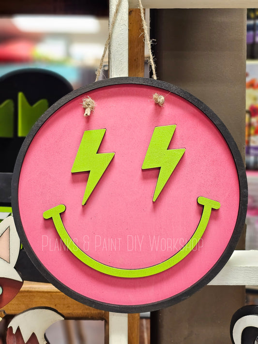 Kids Smiley Face 10" Round Sign