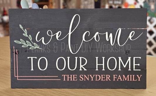 Welcome to our Home Personalized