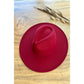 Fashion Classic Wide Brim Premium Felt Hat New: PINK / ONE SIZE