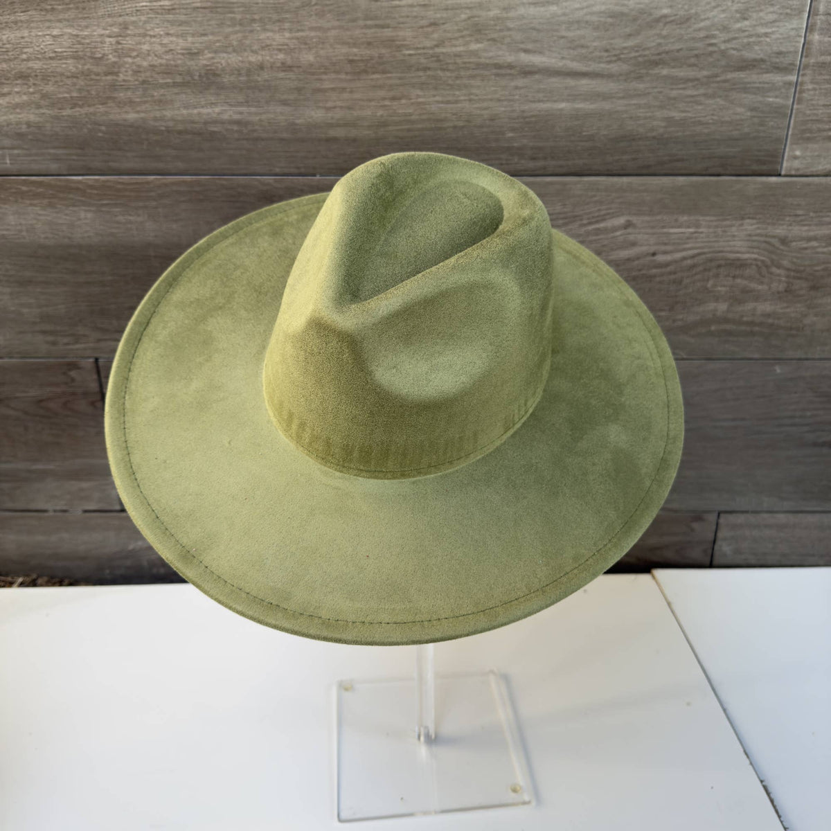 Classic Wide Brim Suede Premium Hat: Wine / ONE SIZE