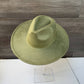 Classic Wide Brim Suede Premium Hat: OLIVE / ONE SIZE