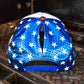 Magna Pony Patriotic Metallic Laser Cut Back Cap