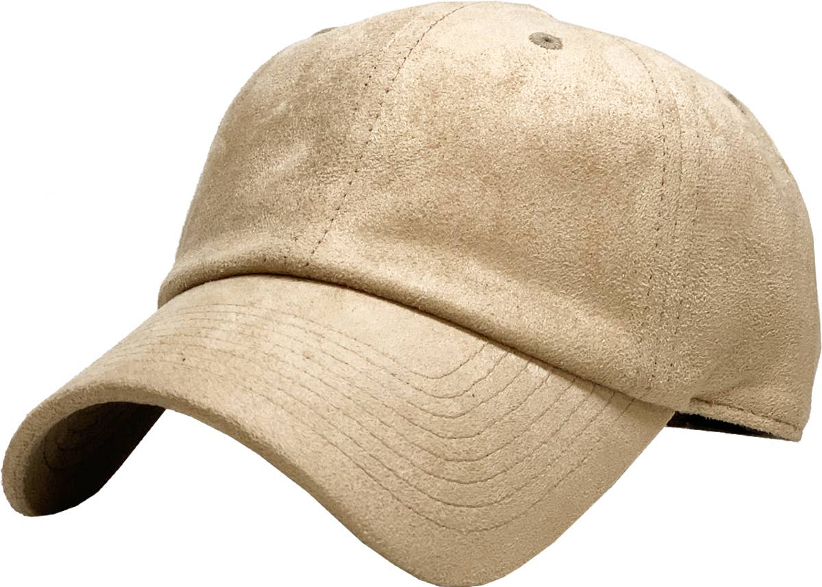 KBETHOS - SUEDE BASEBALL CAP: LBR