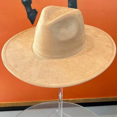 Best seller Fashion Classic Wide Brim Suede Premium  Hat : Olive / ONE SIZE