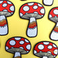 Lucky Sardine - Mushroom Rainbow Embroidered Patch: No (Loose Patches)