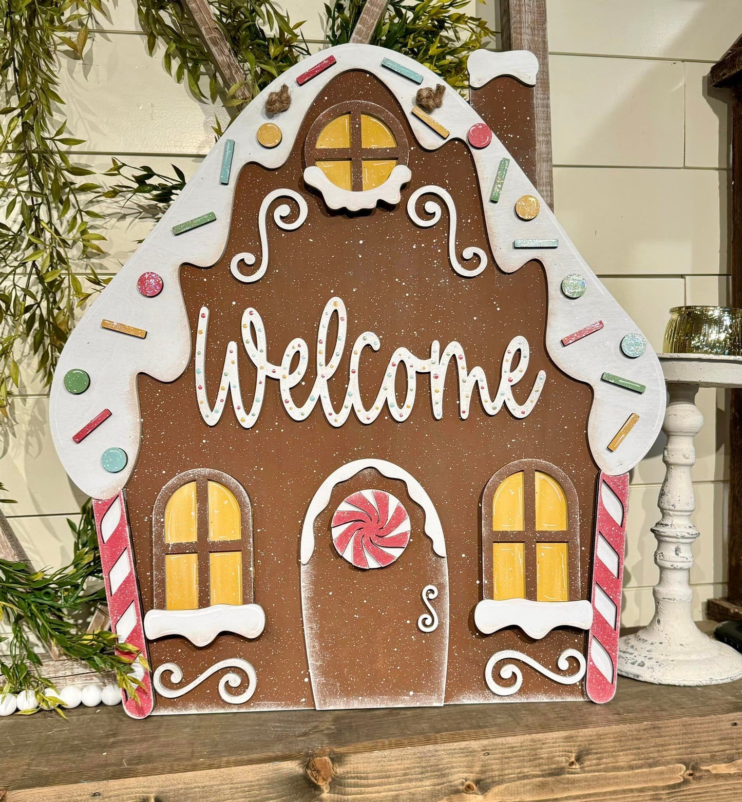 Gingerbread House Door Hanger