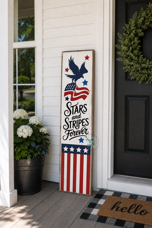 Stars & Stripes Porch Leaner