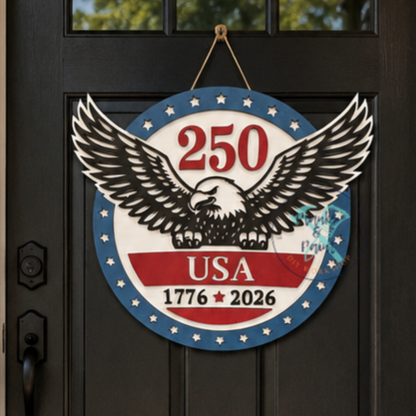USA Eagle Door Hanger