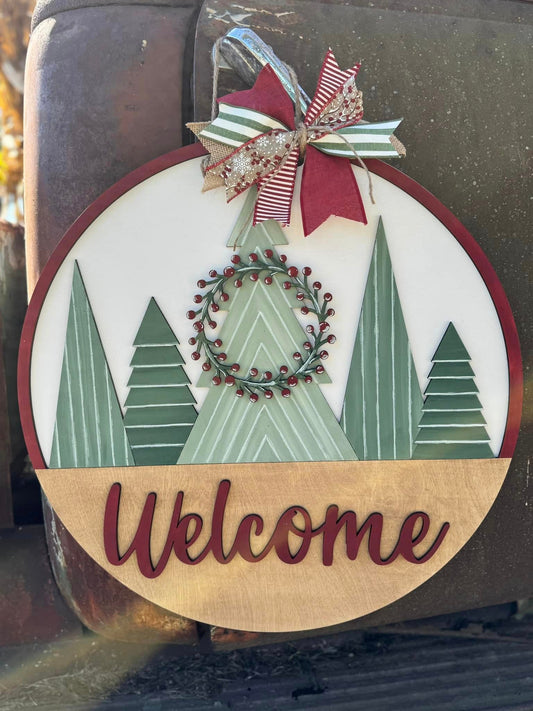 Welcome Trees Door Hanger