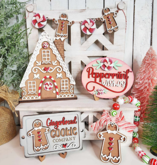 Peppermint Wishes Tiered Tray Set