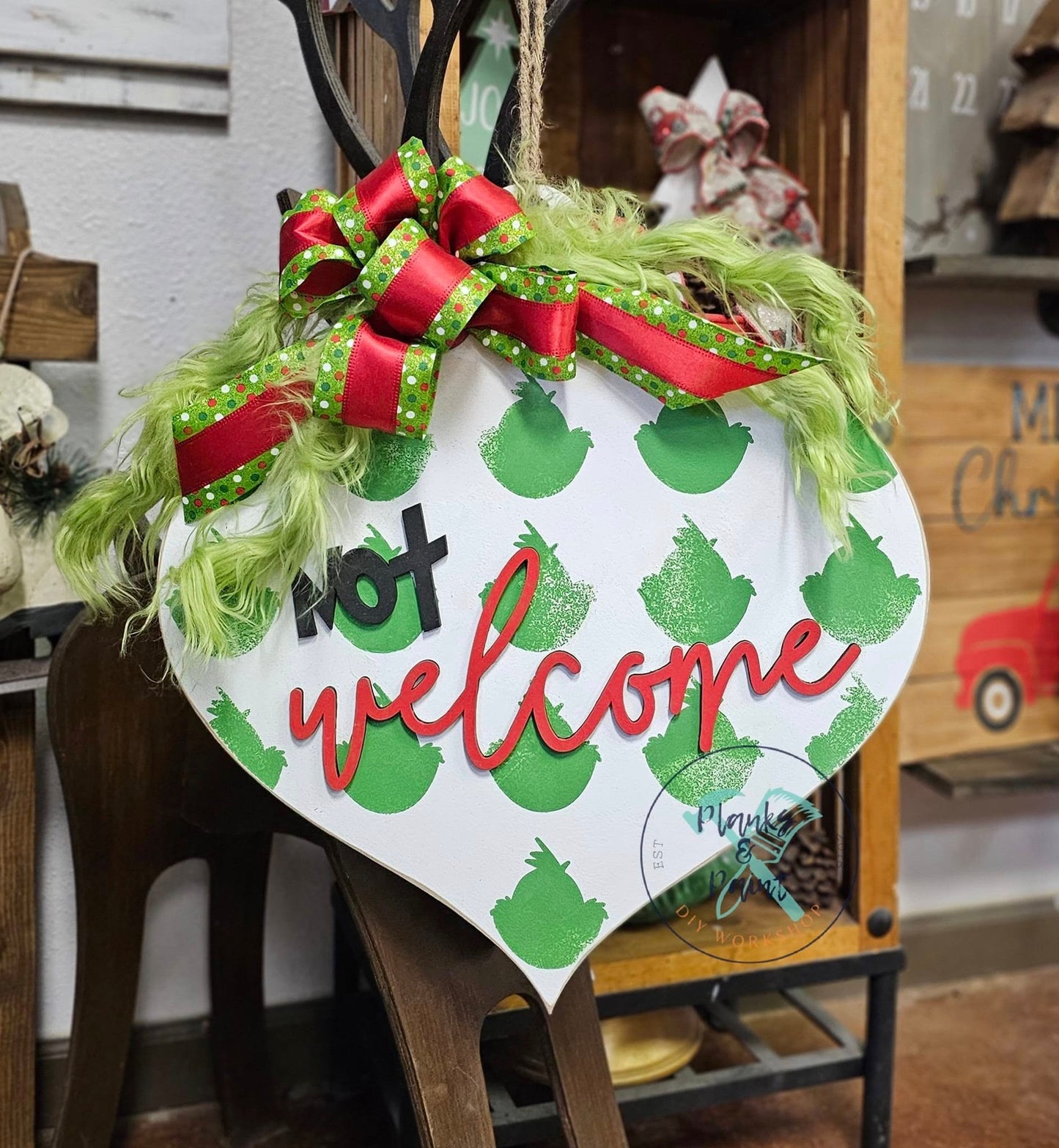 (Not) Welcome Grinch Door Hanger