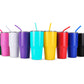 Makerflo 30 oz Powder Coated Tumbler, Handle Sold Separately: Pink / Singles
