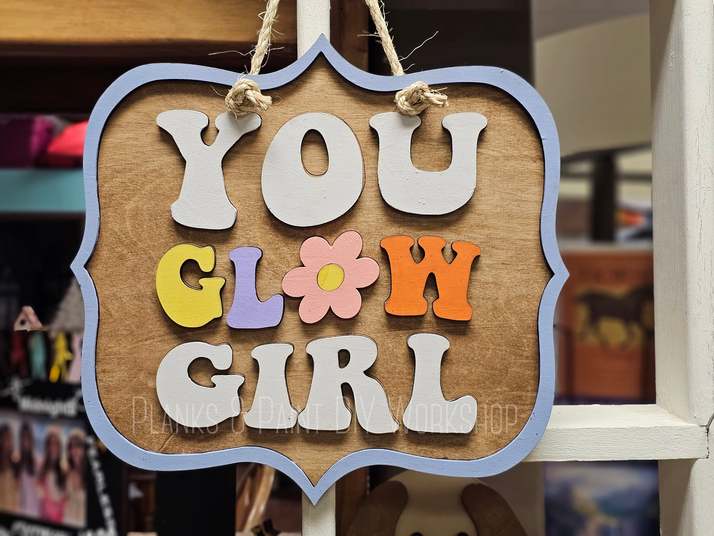 Kids You Glow Girl 10" Round Sign