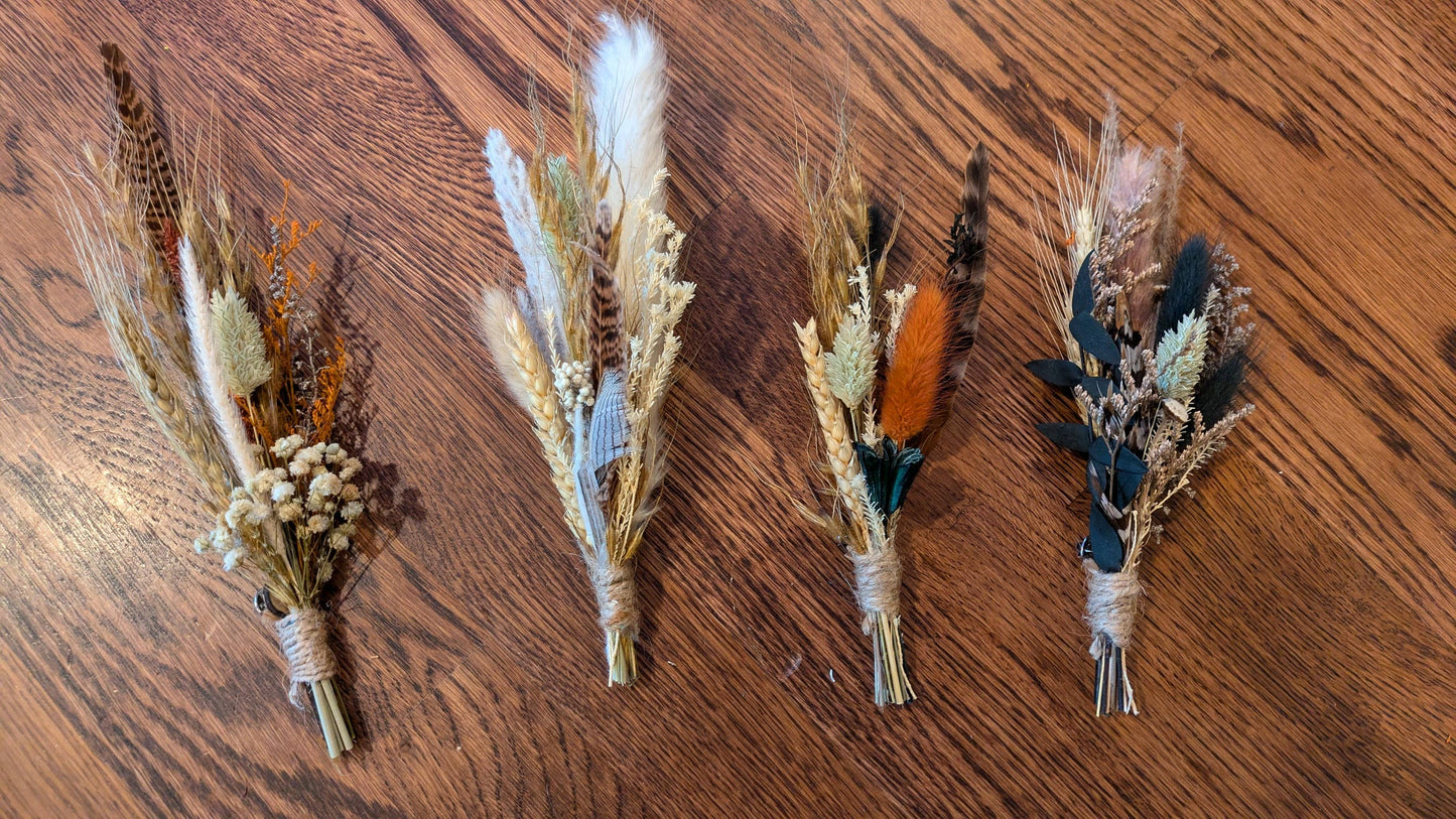 Florals and Feathers Hat pins assortment