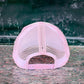 Tri Color Mesh Trucker Cap: Lavender/ Purple Magna Pony