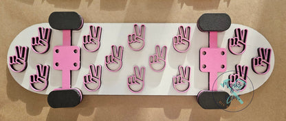 Kids Skateboard Wall Decor