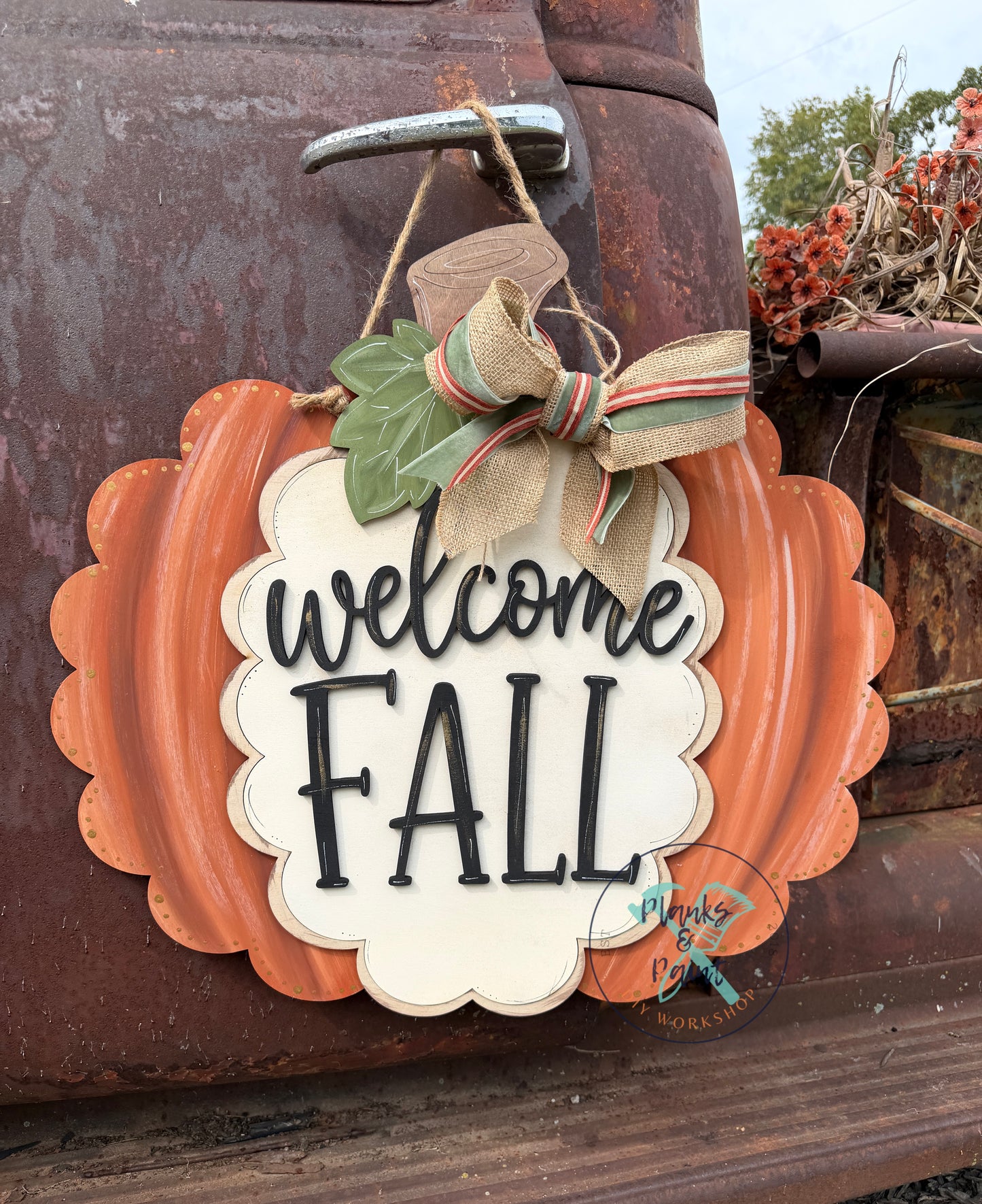 Welcome Fall Door Hanger