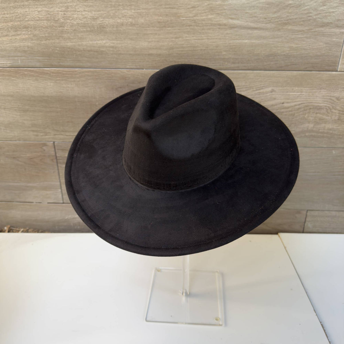 Classic Wide Brim Suede Premium Hat: CAMEL / ONE SIZE