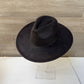 Classic Wide Brim Suede Premium Hat: CARAMEL / ONE SIZE