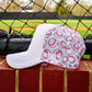Baseball Magna Pony® Printed Mesh Back Cap: White