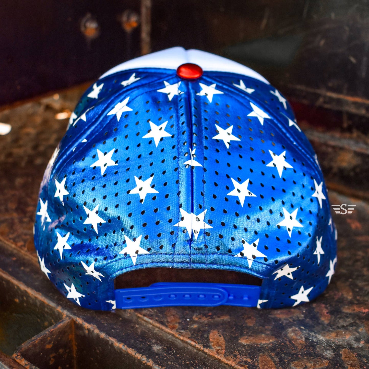 Magna Pony Patriotic Metallic Laser Cut Back Cap
