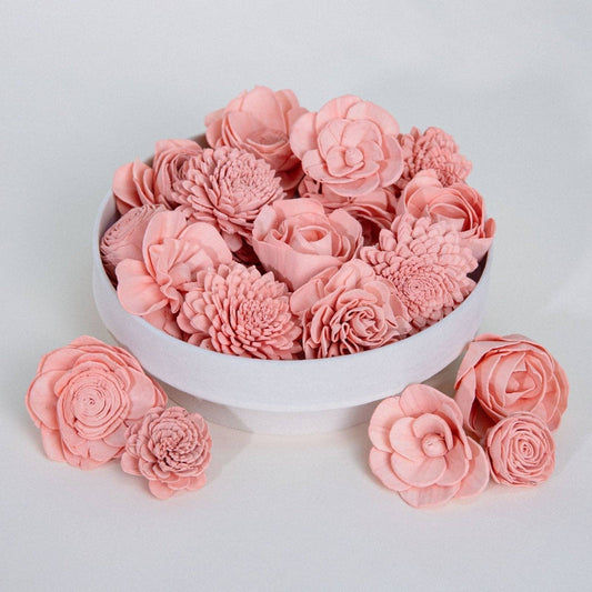 25-Pack of Dusty Pink-Colored Mixed Flowers: 25 Pack