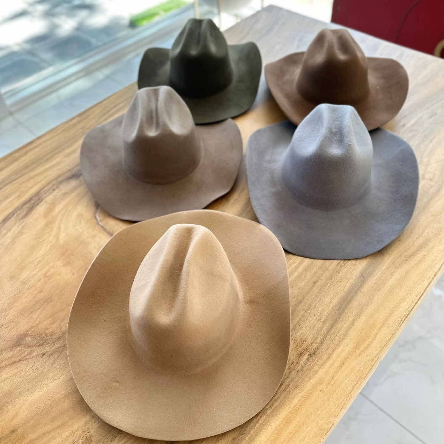 Premium Cattleman Cowboy Hat  made from 100% Australian wool: Camel