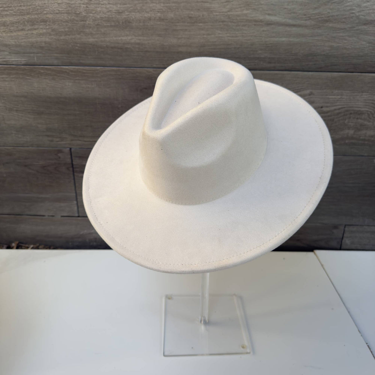 Classic Wide Brim Suede Premium Hat: Wine / ONE SIZE