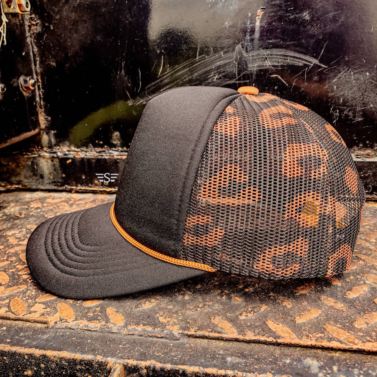 Leopard Mesh Back Cap