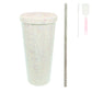 Rhinestone Encrusted Stainless Steel Tumbler : Black