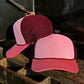 Tri Color Mesh Trucker Cap: Lavender/ Purple Magna Pony