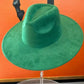 Best seller Fashion Classic Wide Brim Suede Premium  Hat : CARAMEL / ONE SIZE