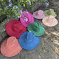 Classic Wide Brim Suede Premium Hat: BROWN / ONE SIZE
