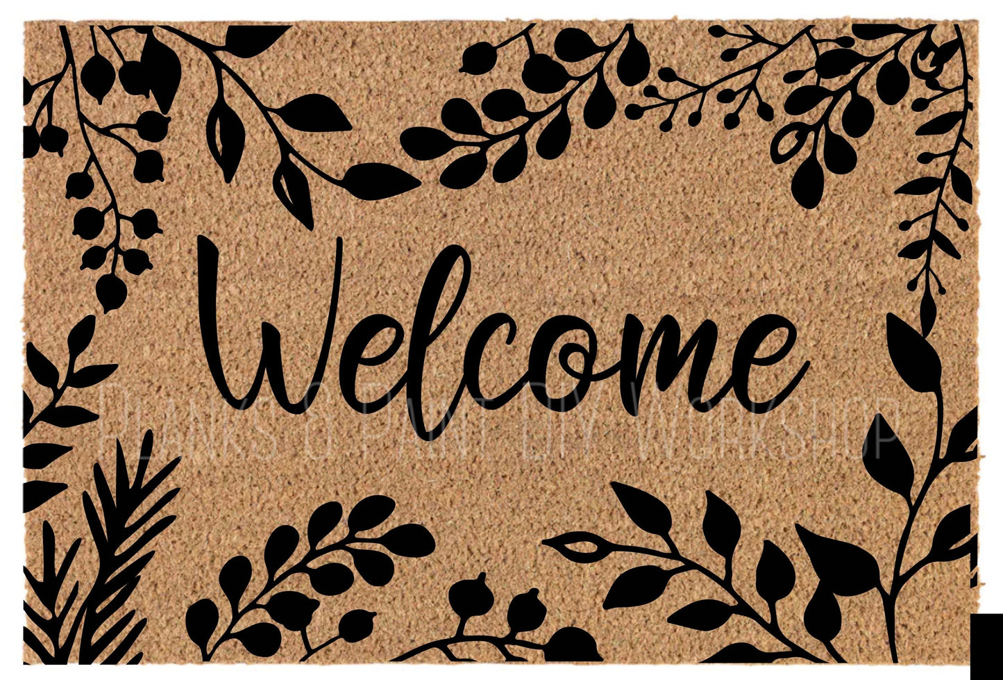 Welcome Botanicals Door Mat