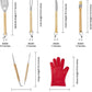 MakerFlo BBQ Grill Set -11 Piece Ideal for Laser Engraving: Pack of 1