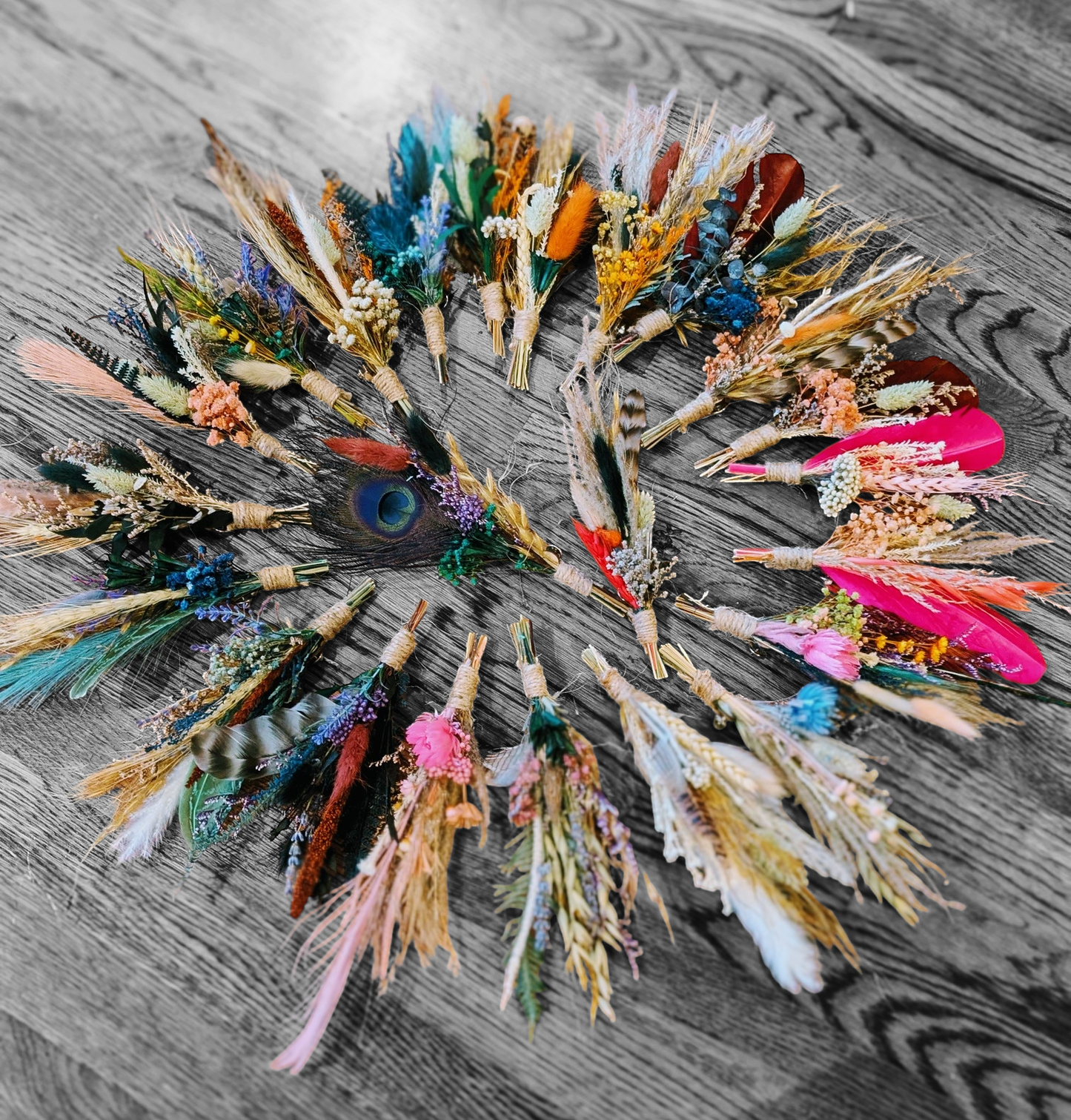 Florals and Feathers Hat pins assortment