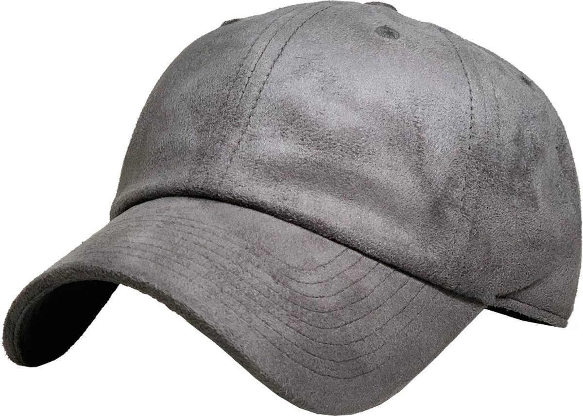 KBETHOS - SUEDE BASEBALL CAP: LBR