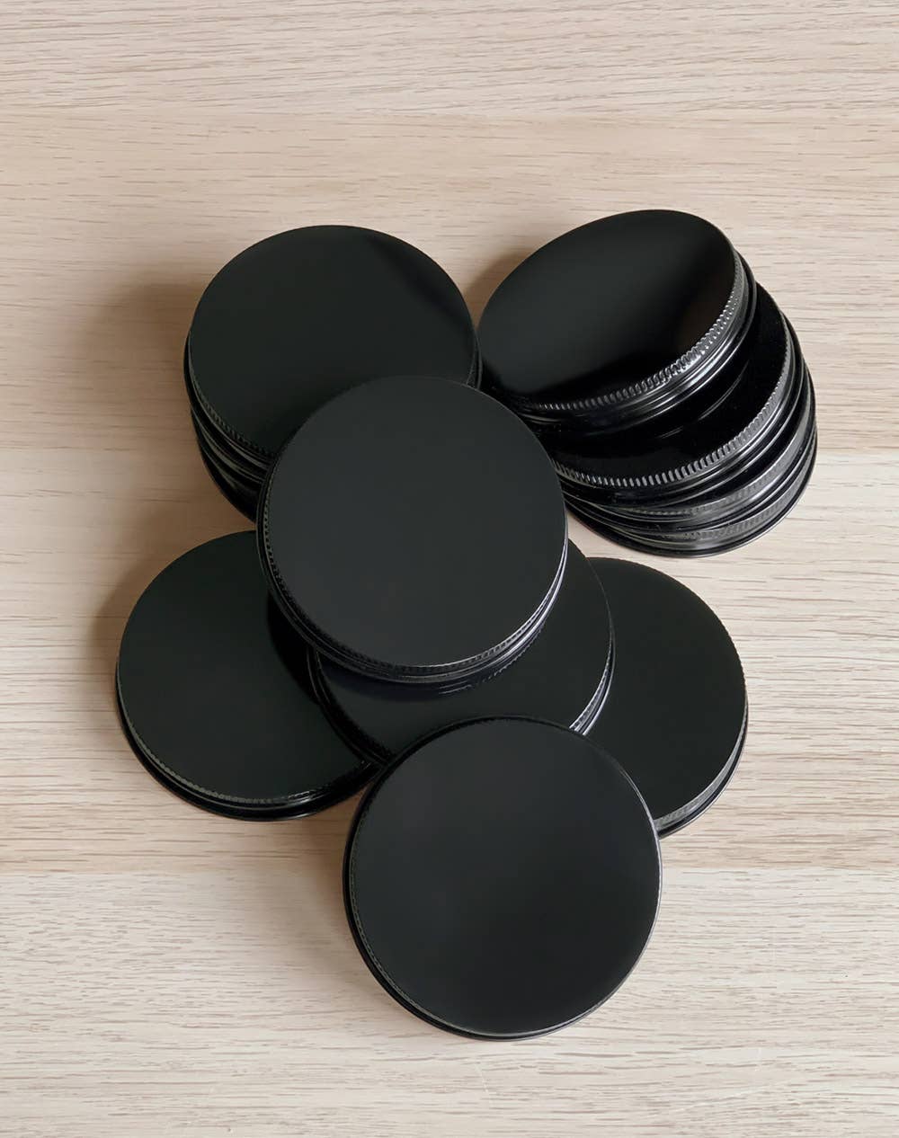 Black 8 oz. Mixie Lid 12 pk