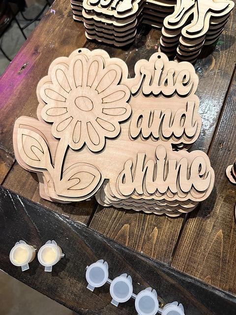 Rise & Shine Door Hanger (UNFINISHED)